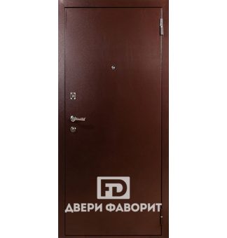 металлическая дверь с терморазрывом и отделкой цинкогрунт