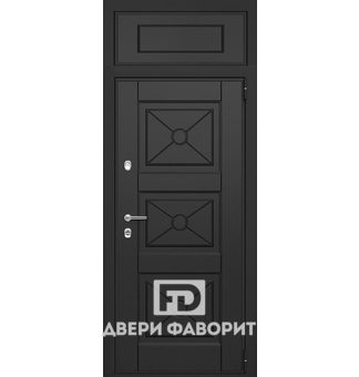 Дверь недорогая с верхней вставкой (МДФ)