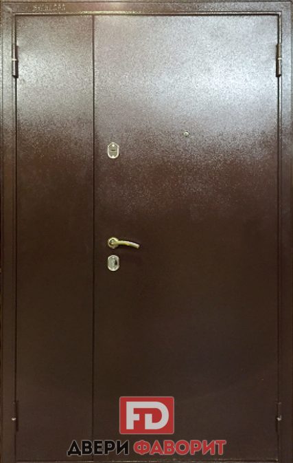 двустворчатая антивандальная дверь для тамбурного помещения